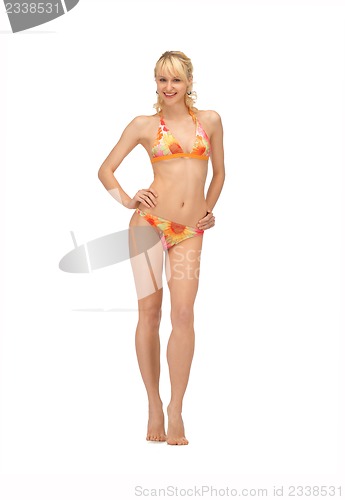 Image of beautiful woman in bikini