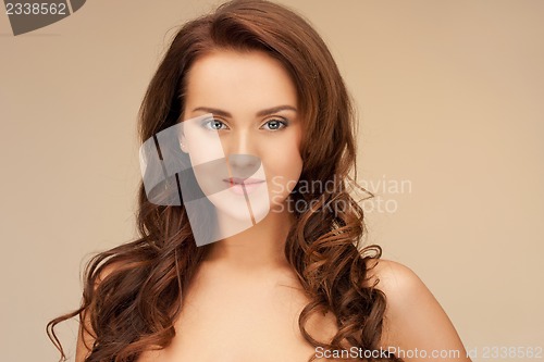 Image of beautiful woman with long hair
