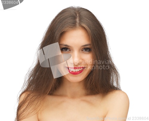 Image of beautiful woman with long hair