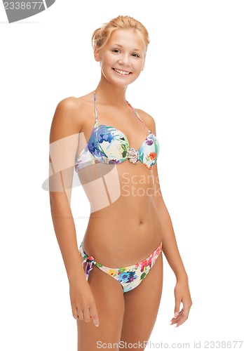 Image of beautiful woman in bikini