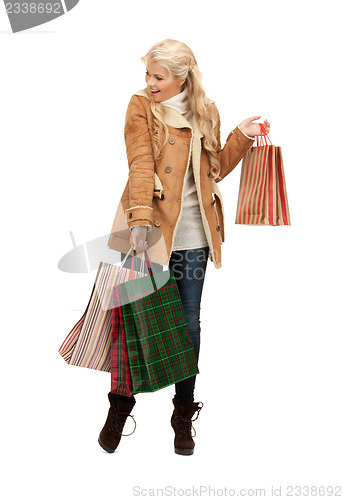 Image of woman with shopping bags