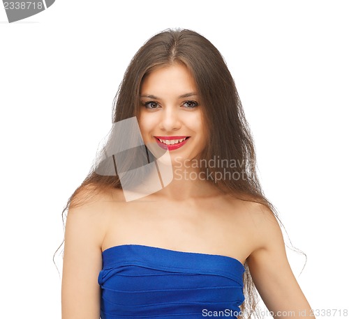 Image of beautiful woman with long hair