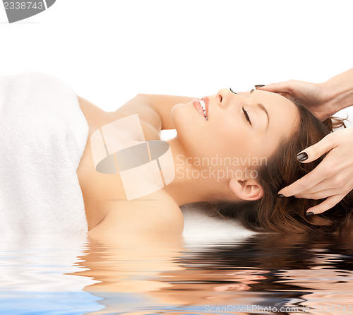 Image of beautiful woman in spa