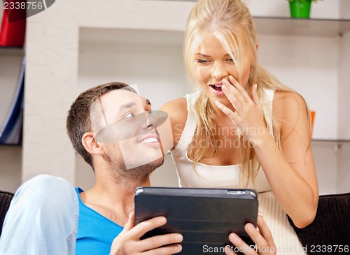 Image of happy couple at home