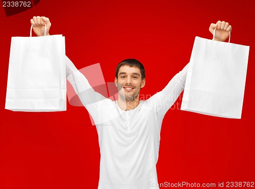 Image of man with shopping bags