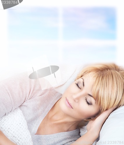 Image of sleeping woman