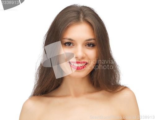 Image of beautiful woman with long hair