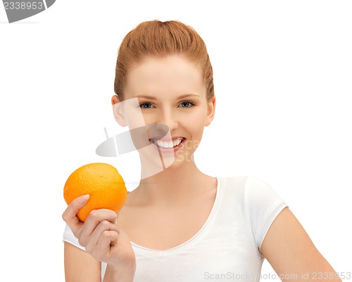 Image of teenage girl with orange