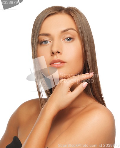 Image of beautiful woman with long hair
