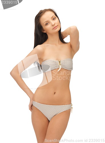 Image of beautiful woman in bikini