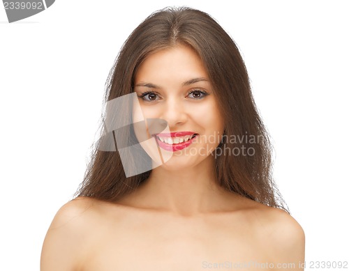 Image of beautiful woman with long hair