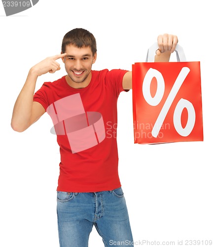 Image of man with shopping bags