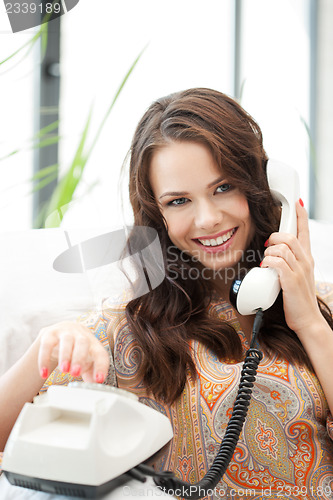 Image of happy woman with phone