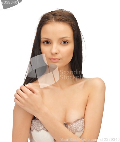Image of beautiful woman with long hair