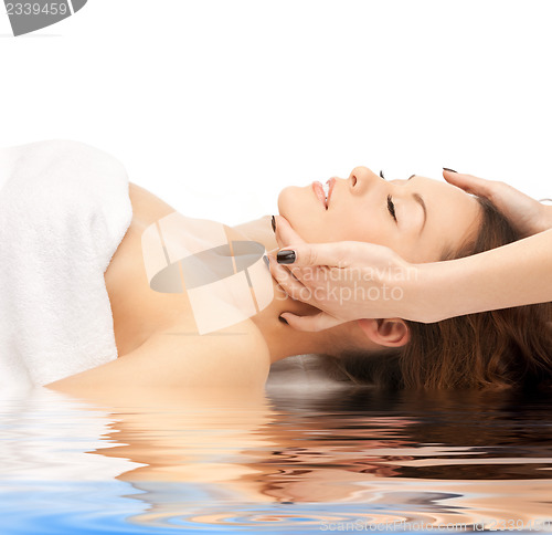 Image of beautiful woman in spa