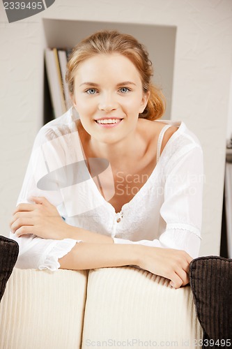 Image of happy and smiling teenage girl