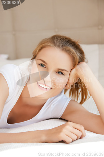 Image of happy and smiling teenage girl