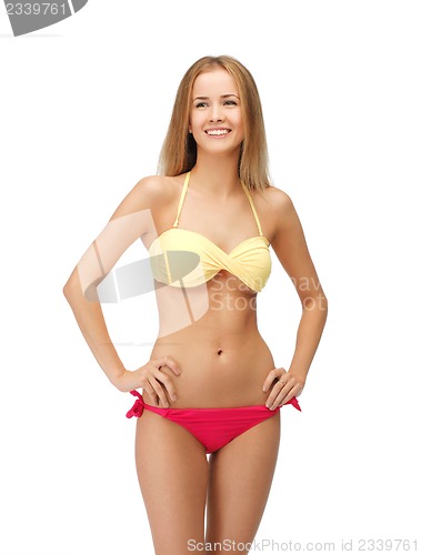 Image of beautiful woman in bikini