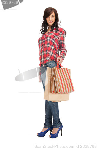 Image of woman with shopping bags