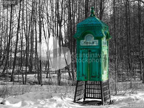 Image of Aged phonebooth