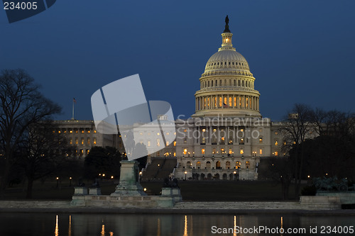 Image of Capitol Hill at night