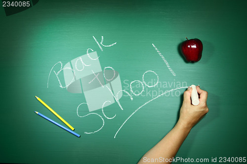 Image of Back to School Written on a Chalkboard