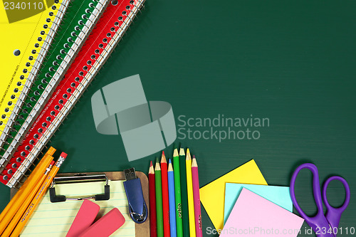 Image of Back to School Items With Copy Space