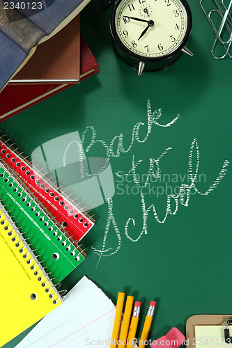 Image of Back to School Items With Copy Space