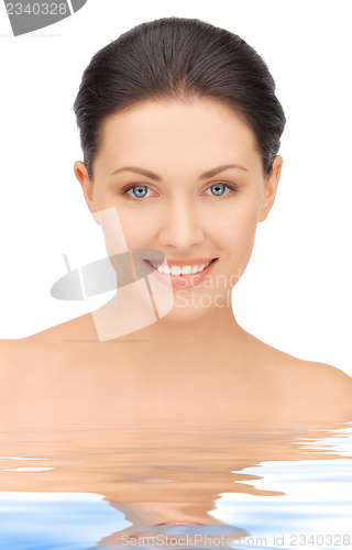 Image of beautiful woman in water