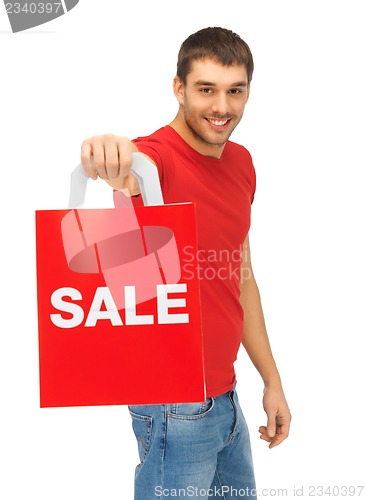 Image of man with shopping bags