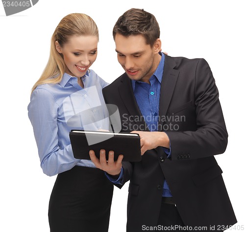 Image of man and woman with tablet pc
