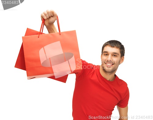 Image of man with shopping bags