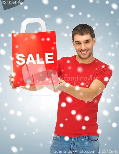 Image of man with shopping bags