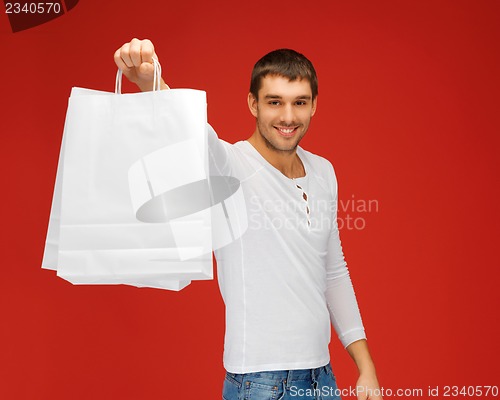 Image of man with shopping bags