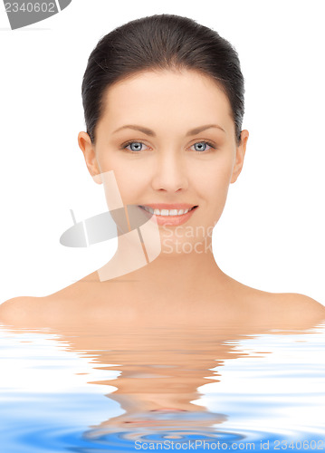 Image of beautiful woman in water