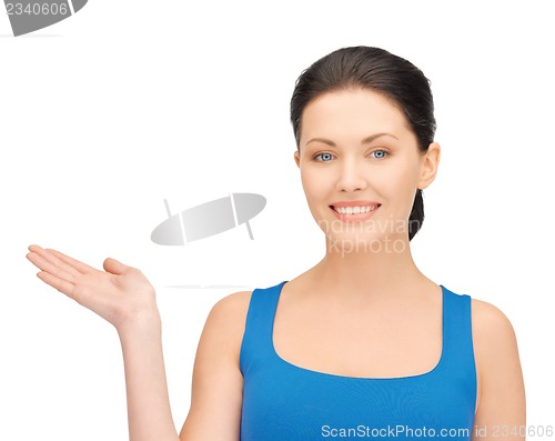Image of woman holding something on the palm