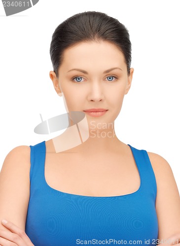 Image of beautiful woman in casual clothes