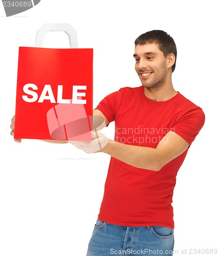 Image of man with shopping bags