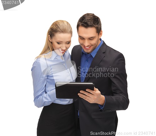 Image of man and woman with tablet pc