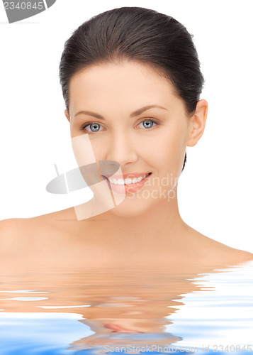 Image of beautiful woman in water
