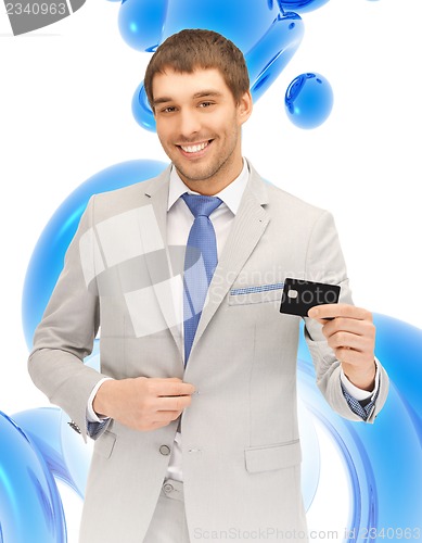 Image of businessman with credit card