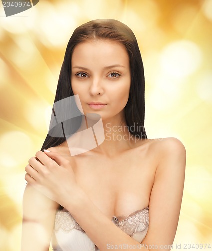 Image of beautiful woman with long hair