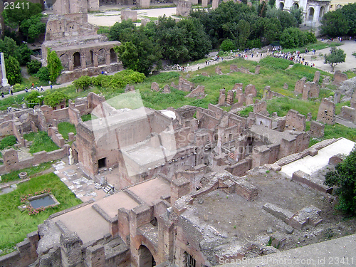 Image of View of Ancient Roman - Fort/ Forum