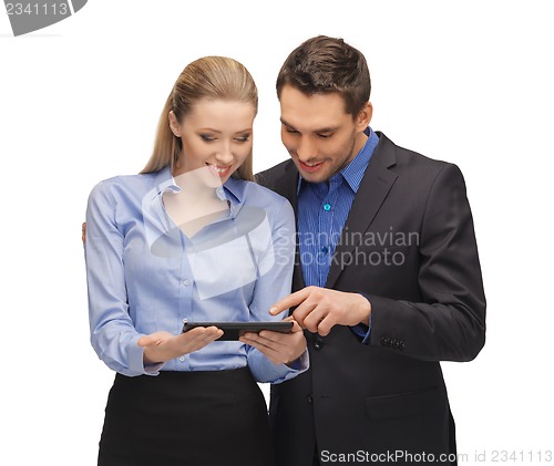 Image of man and woman with tablet pc