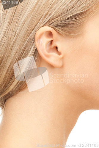 Image of picture of woman's ear