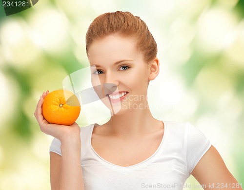 Image of teenage girl with orange