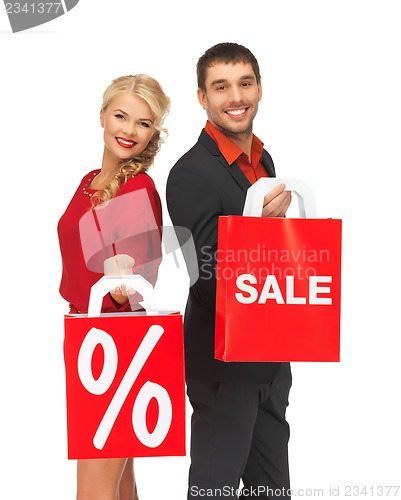 Image of man and woman with shopping bag