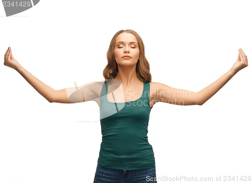 Image of woman practicing yoga