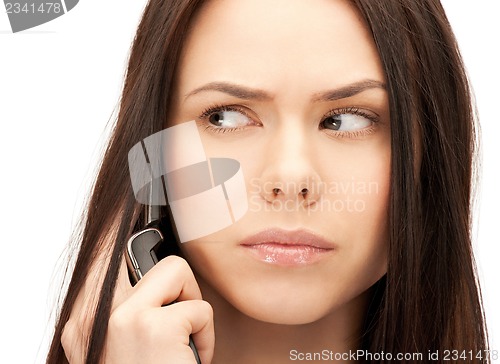 Image of woman with cell phone