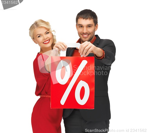 Image of man and woman with shopping bag